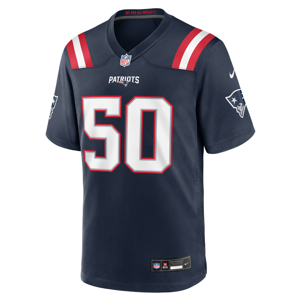 New England Patriots Mike Vrabel Navy Game Retired Player Jersey
