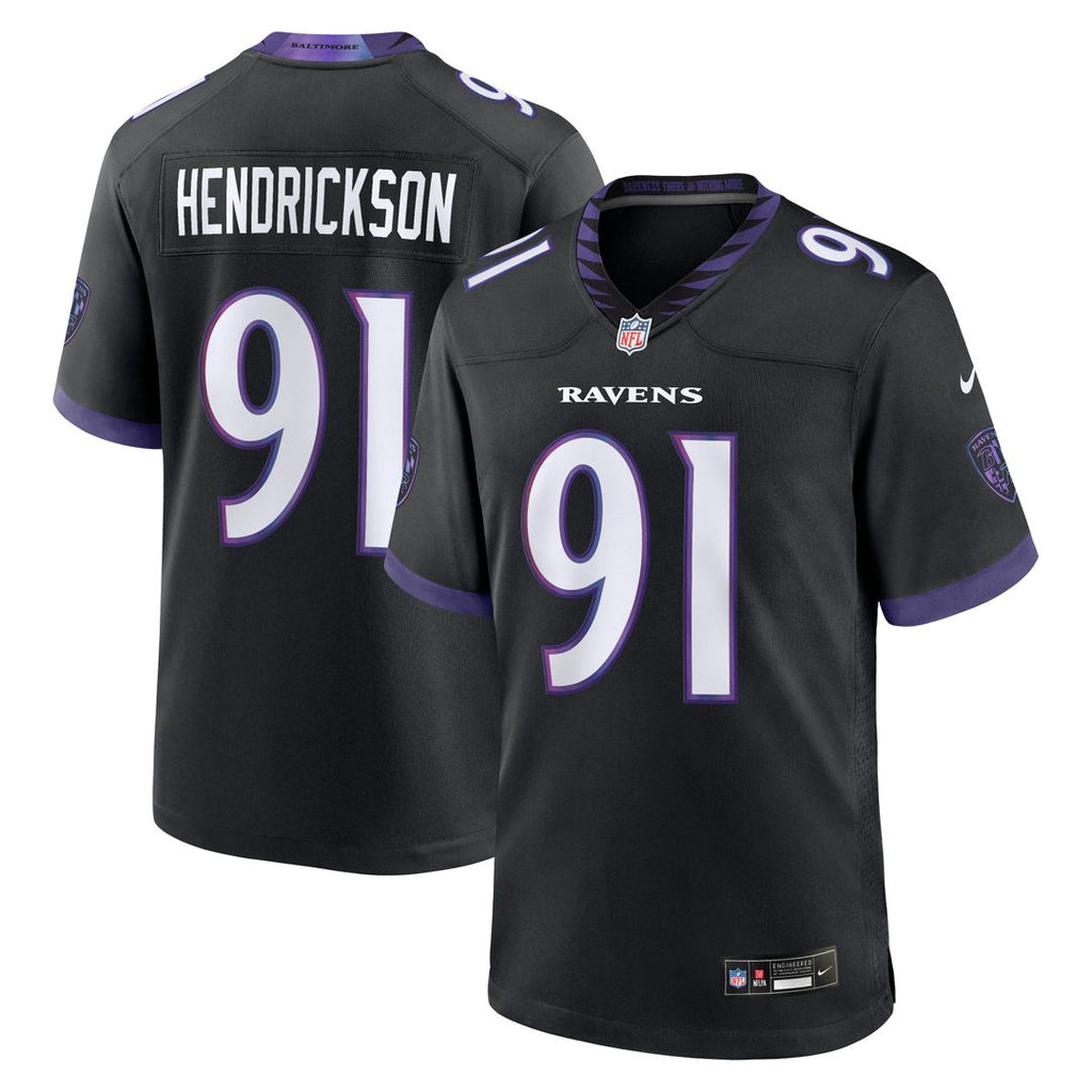 Baltimore Ravens Trey Hendrickson Black Alternate Game Jersey