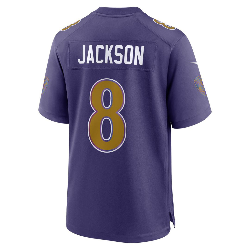 Baltimore Ravens Lamar Jackson White Game Jersey