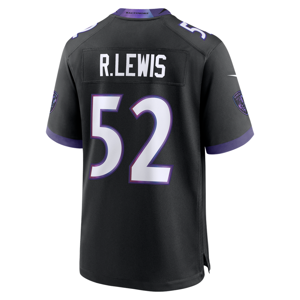 Baltimore Ravens Ray Lewis Black Alternate Retired Player Game Jersey