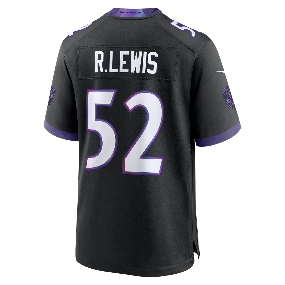 Baltimore Ravens Ray Lewis Black Alternate Retired Player Game Jersey