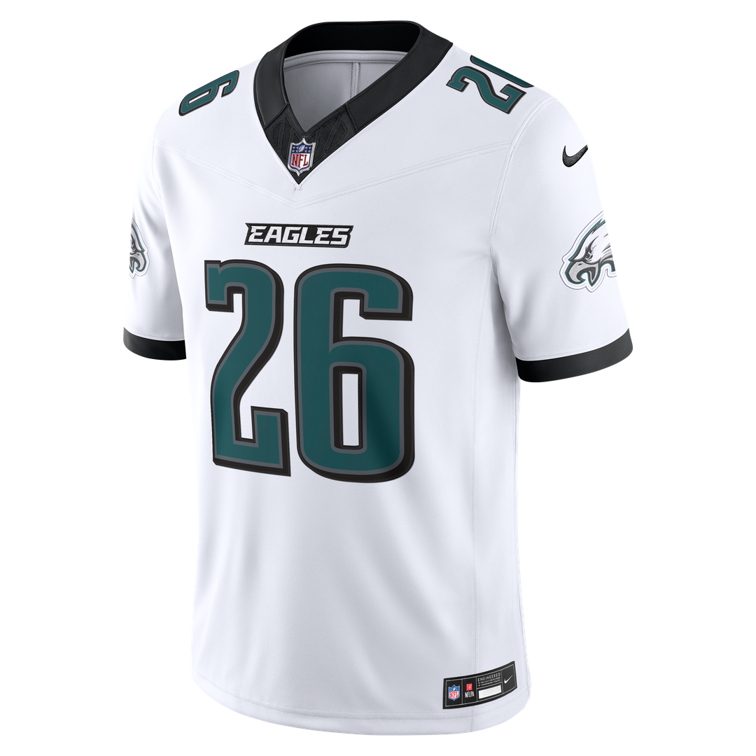 Philadelphia Eagles Saquon Barkley White Vapor F.U.S.E. Stitched Limited Jersey