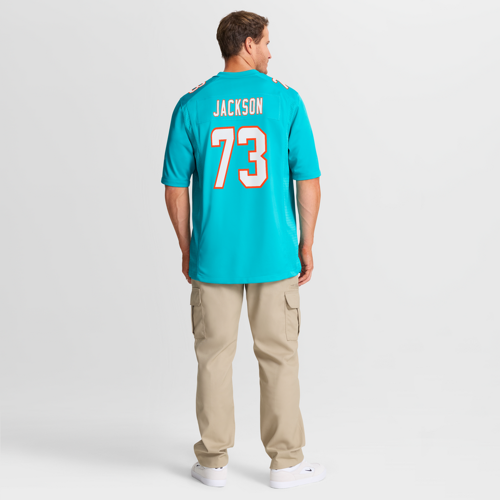 Miami Dolphins Austin Jackson Aqua Game Jersey