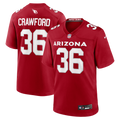 Arizona Cardinals Kitan Crawford Cardinal Team Game Jersey