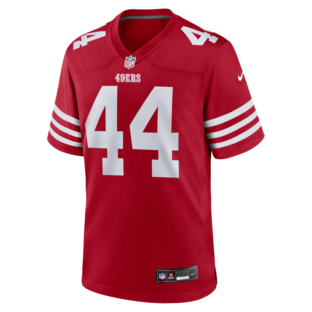 San Francisco 49ers Kyle Juszczyk Scarlet Player Game Jersey
