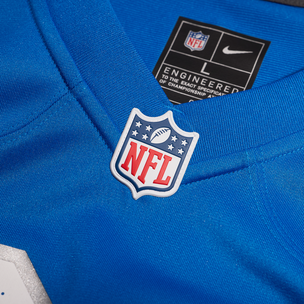 Detroit Lions Malik Cunningham Blue Team Game Jersey