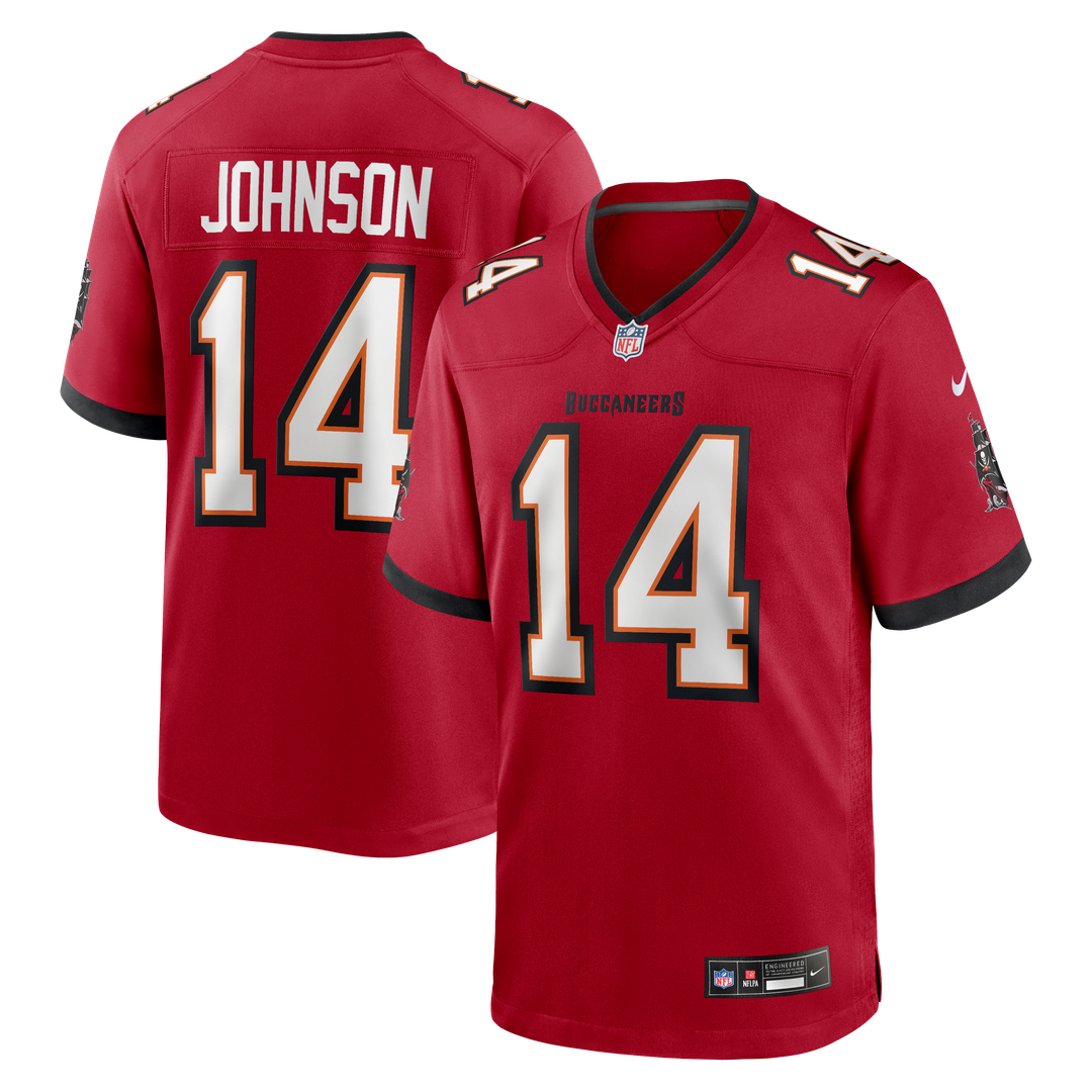 Tampa Bay Buccaneers Brad Johnson Red Game Retired Player Jersey