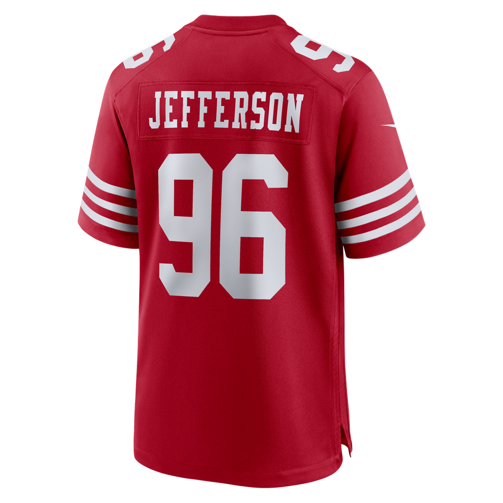 San Francisco 49ers Jordan Jefferson Scarlet Team Game Jersey
