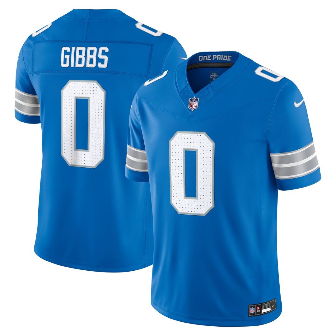 Detroit Lions Jahmyr Gibbs White Vapor F.U.S.E. Stitched Limited Jersey