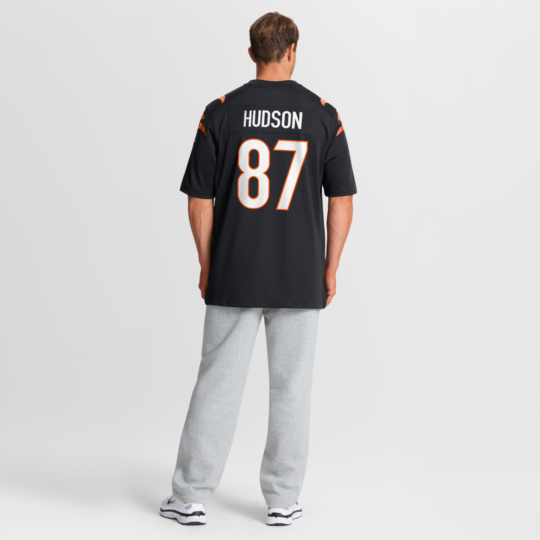 Cincinnati Bengals Tanner Hudson Black Home Game Player Jersey