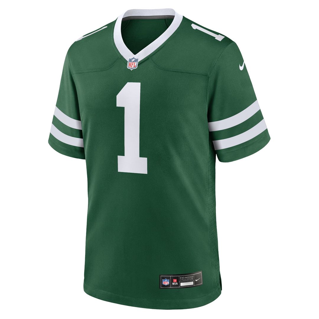 New York Jets Ahmad Sauce Gardner Legacy Green Game Jersey