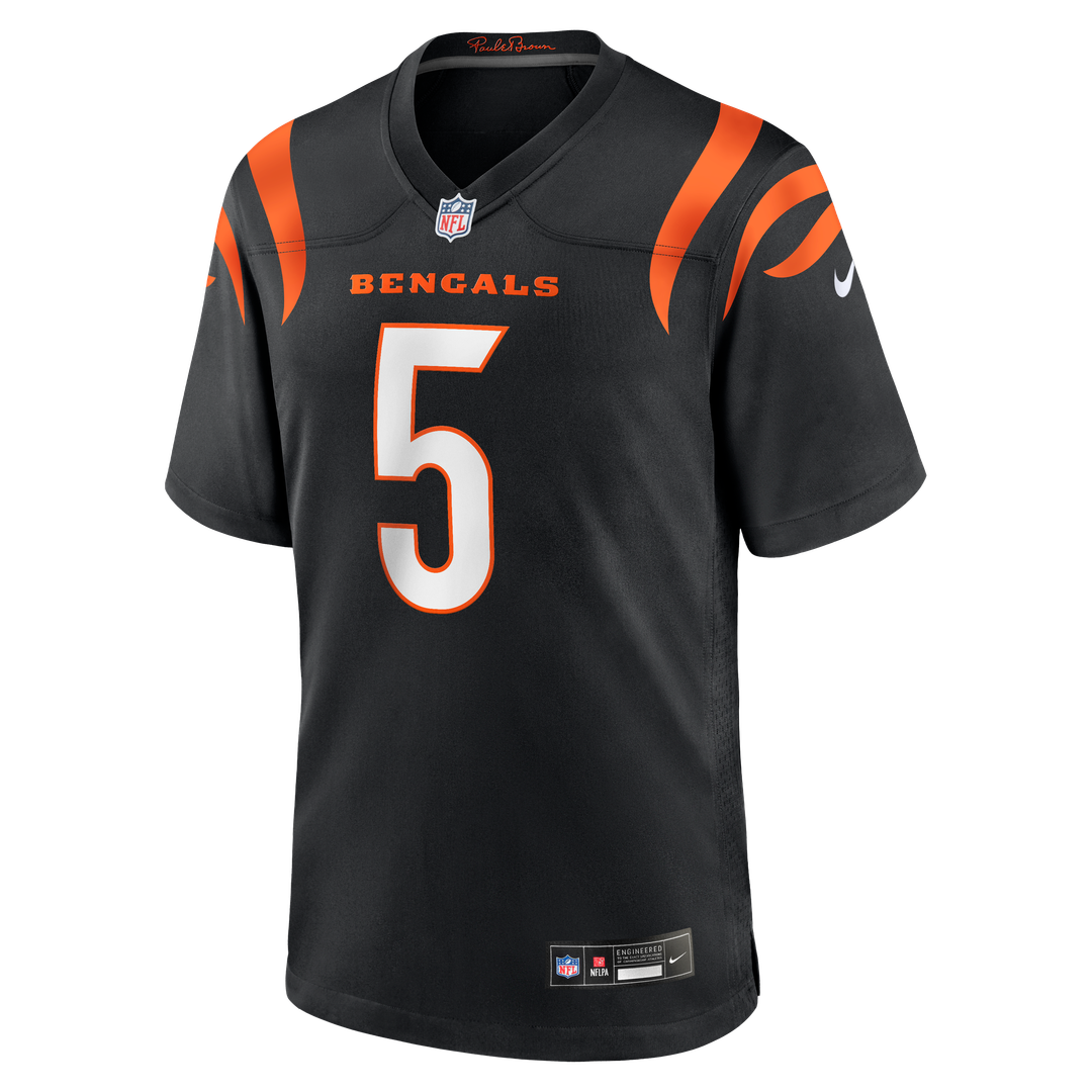 Cincinnati Bengals Tee Higgins Black Game Player Jersey