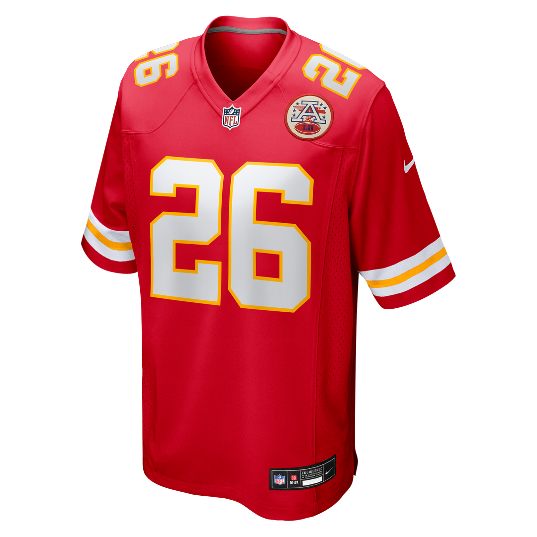 Kansas City Chiefs Deon Bush Red Game Player Jersey
