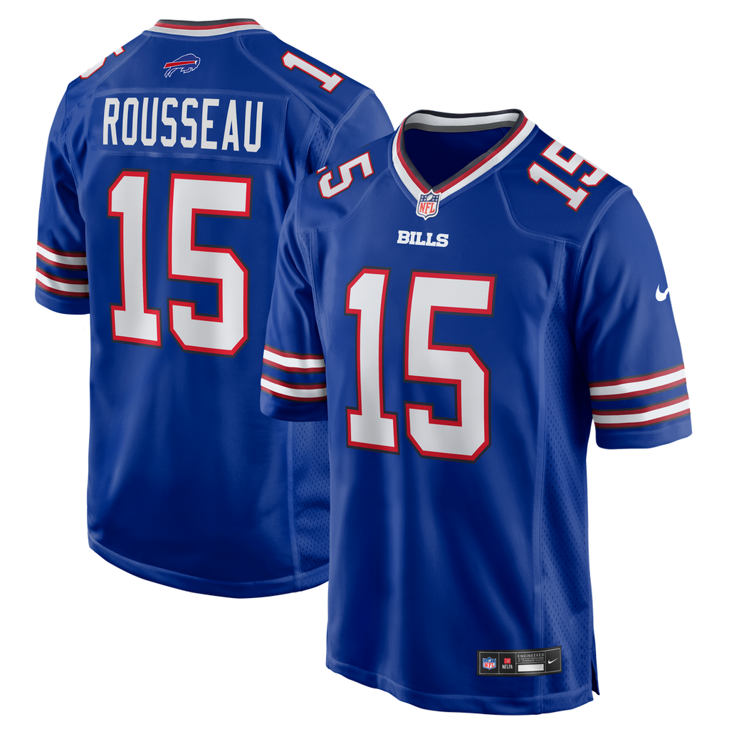 Buffalo Bills Gregory Rousseau Royal Team Game Jersey