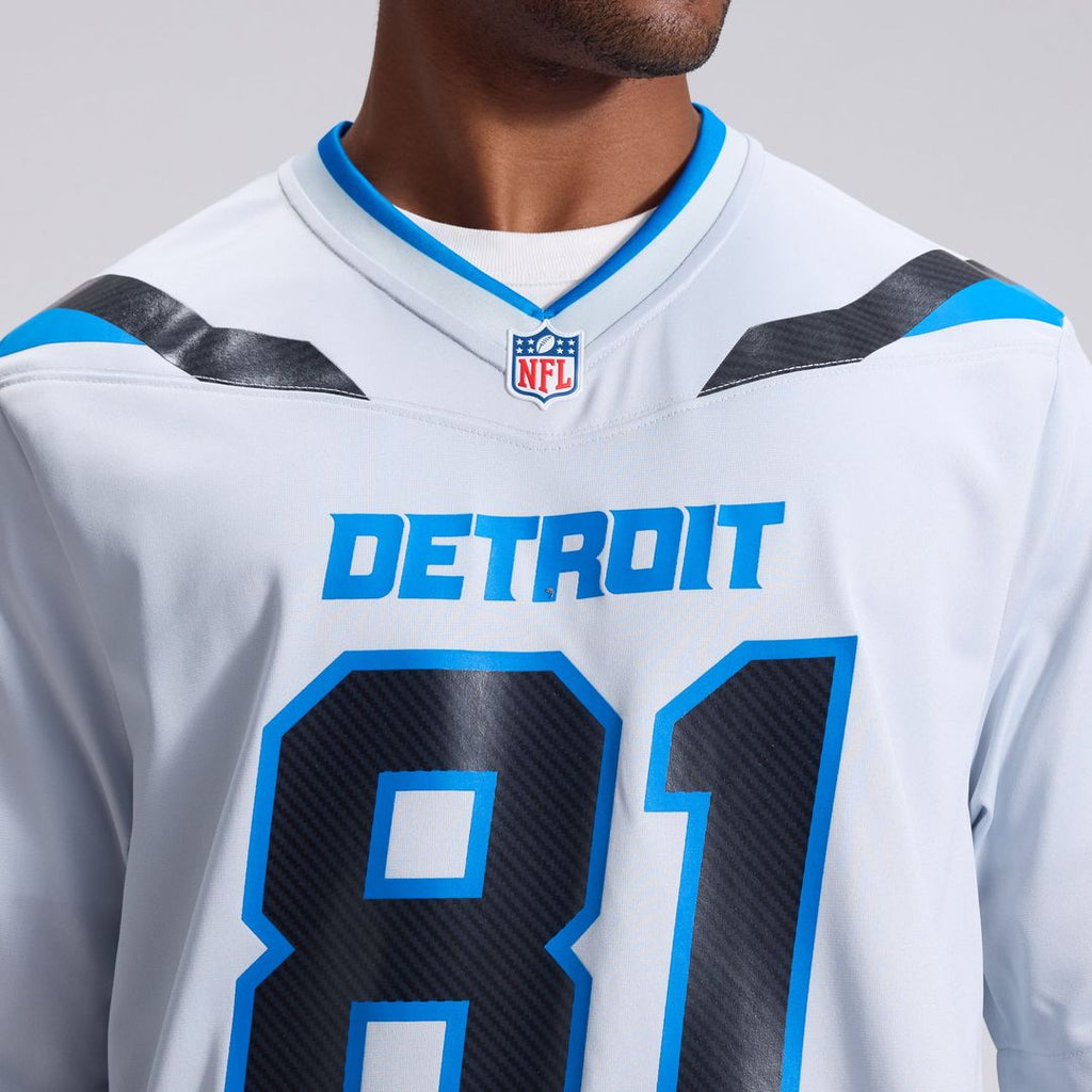 Detroit Lions Calvin Johnson Silver 2026 Rivalries Collection Game Jersey