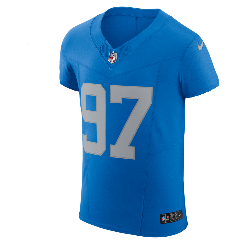 Detroit Lions Aidan Hutchinson Blue Alternate Vapor F.U.S.E. Elite Jersey
