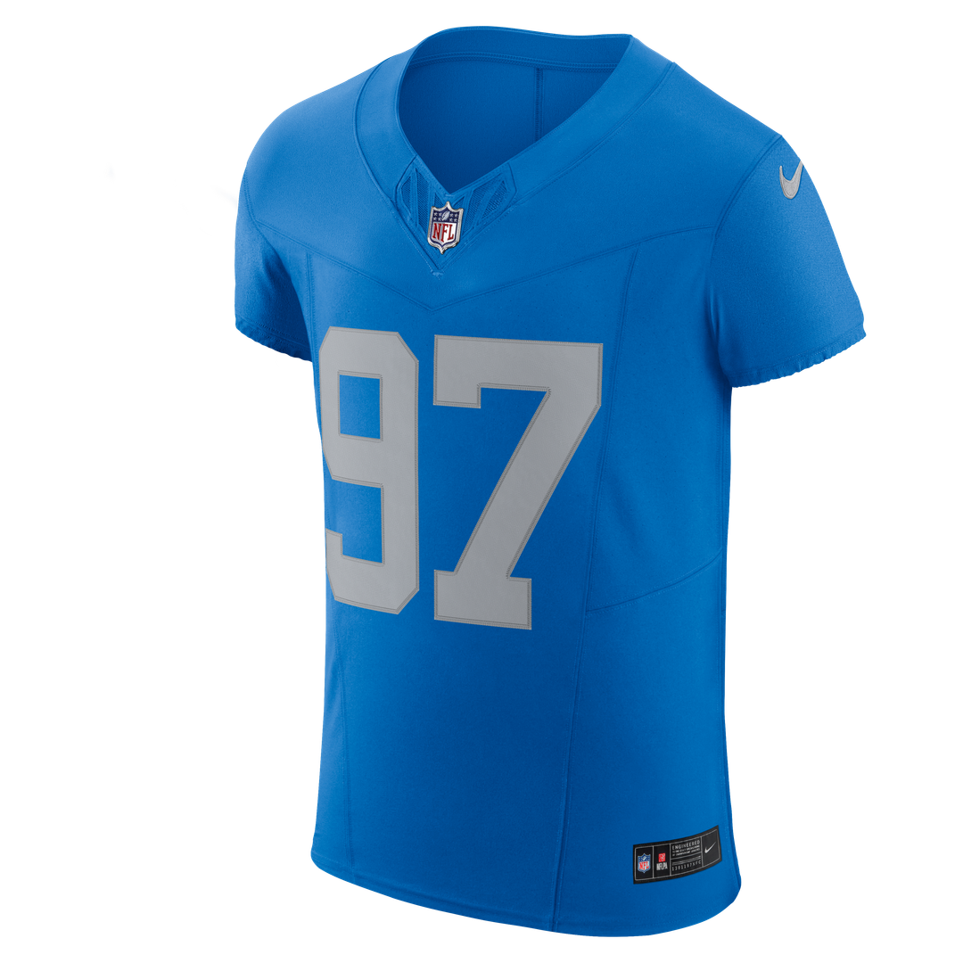 Detroit Lions Aidan Hutchinson Blue Alternate Vapor F.U.S.E. Elite Jersey
