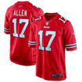 Buffalo Bills Josh Allen Red Alternate Game Jersey