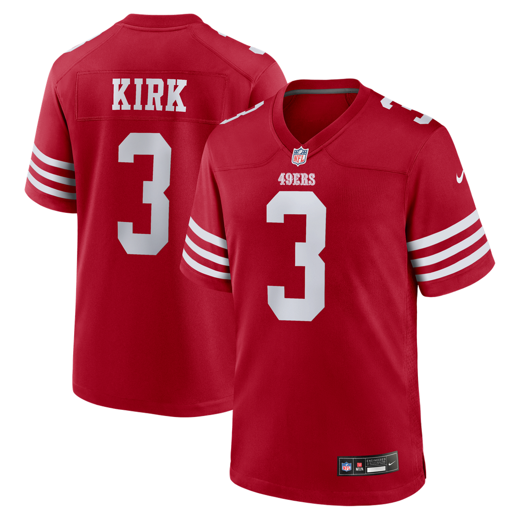 San Francisco 49ers Christian Kirk Scarlet Team Game Jersey
