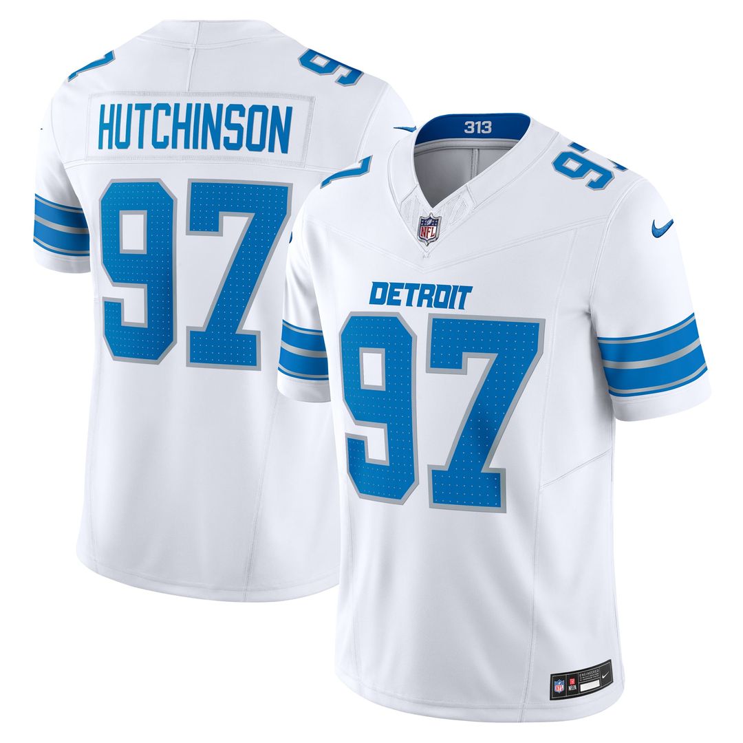 Detroit Lions Aidan Hutchinson Blue Vapor F.U.S.E. Alternate Limited Jersey