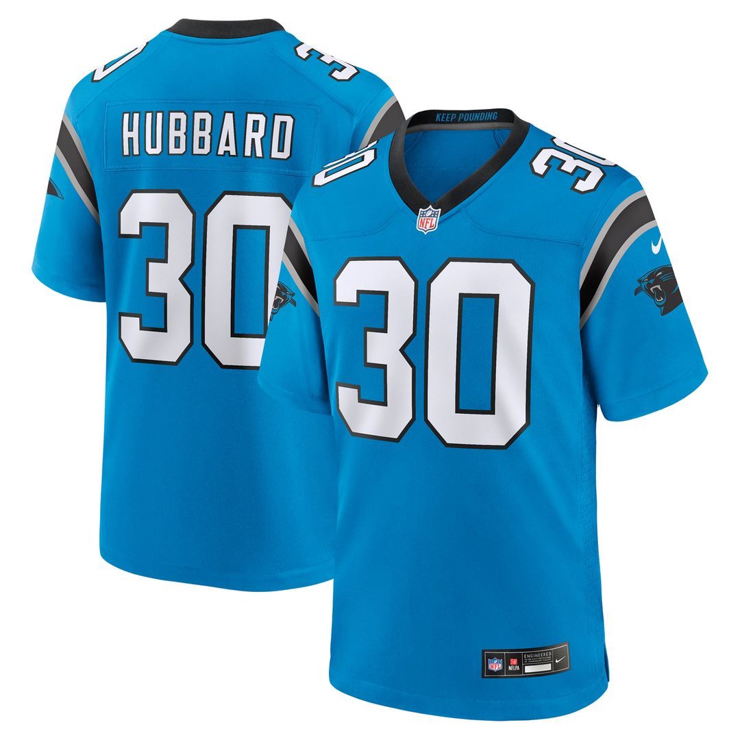Carolina Panthers Chuba Hubbard Black Team Game Jersey