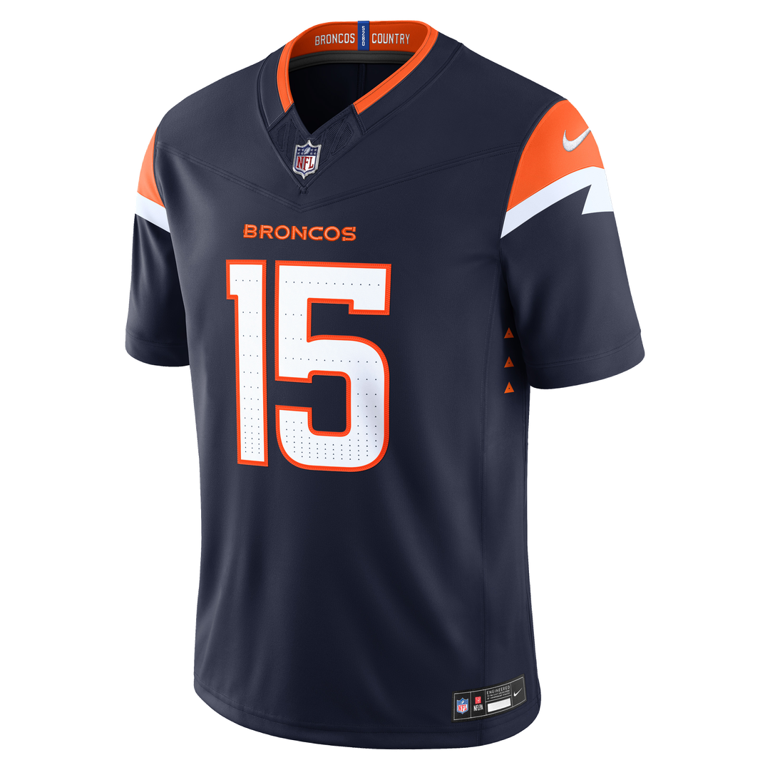 Denver Broncos Nik Bonitto Navy Alternate Vapor F.U.S.E. Stitched Limited Jersey