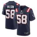 New England Patriots Jared Wilson Navy Team Game Jersey