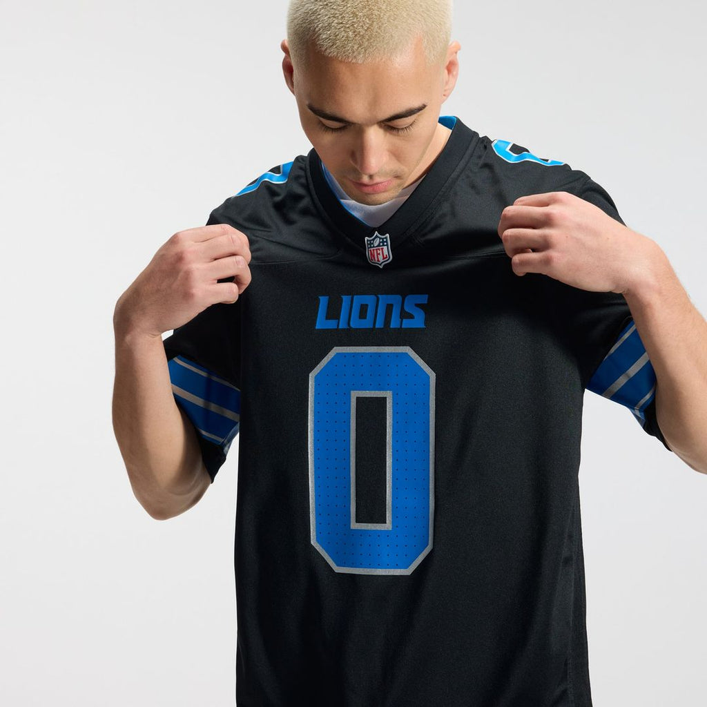 Detroit Lions Jahmyr Gibbs Blue Game Player Jersey