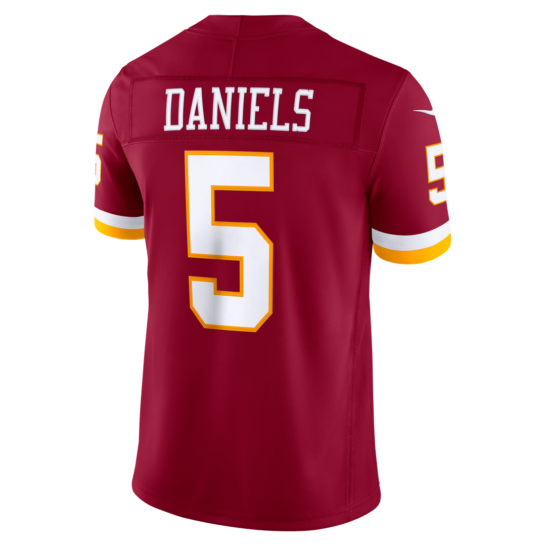 Washington Commanders Jayden Daniels White Vapor F.U.S.E. Stitched Limited Jersey