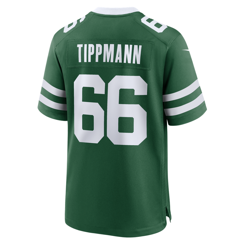 New York Jets Joe Tippmann Legacy Green Team Game Jersey