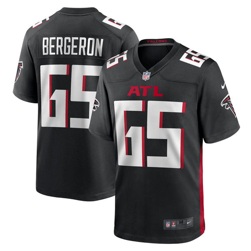 Atlanta Falcons Matthew Bergeron Black Team Game Jersey