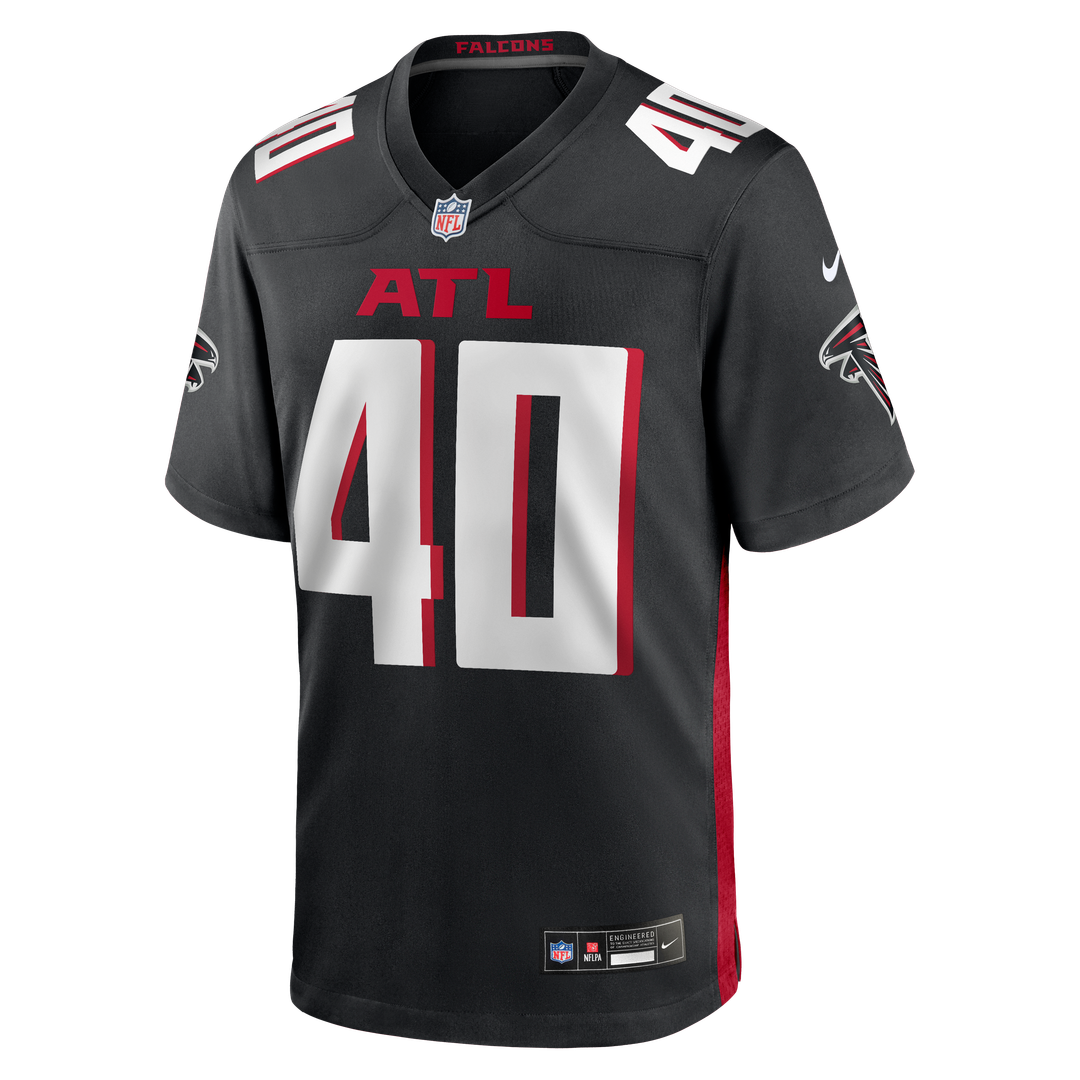 Atlanta Falcons JD Bertrand Black Team Game Jersey