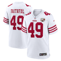 San Francisco 49ers The Faithful White 80th Anniversary Game Jersey