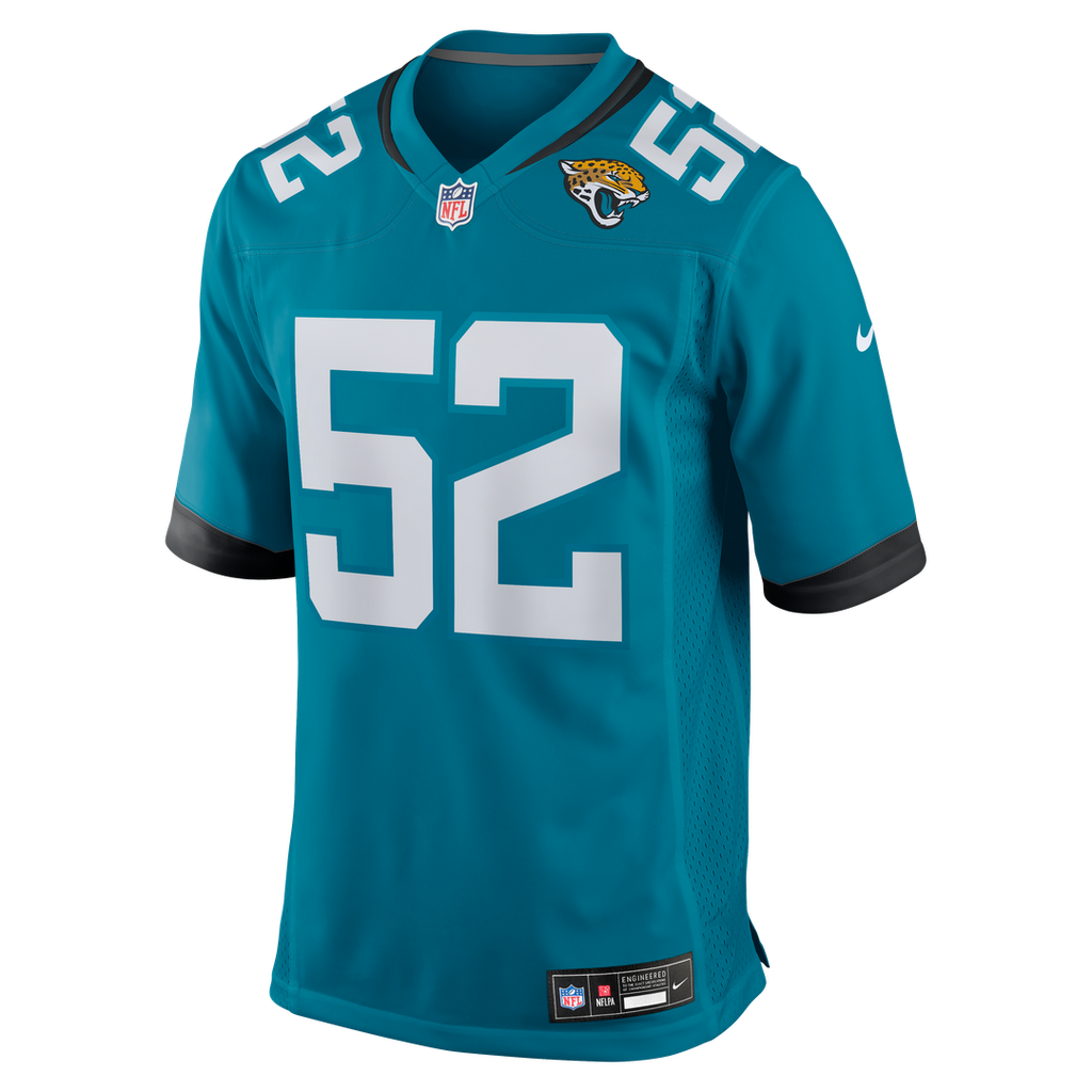 Jacksonville Jaguars DaVon Hamilton Black Game Jersey