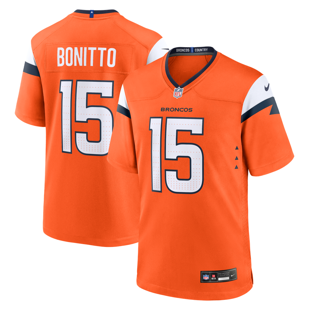 Denver Broncos Nik Bonitto Navy Alternate Game Jersey