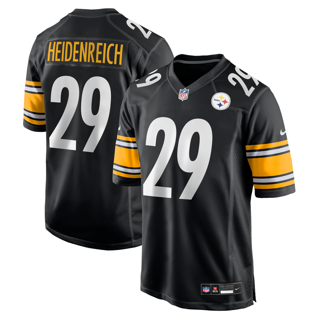 Pittsburgh Steelers Eli Heidenreich Black Team Game Jersey