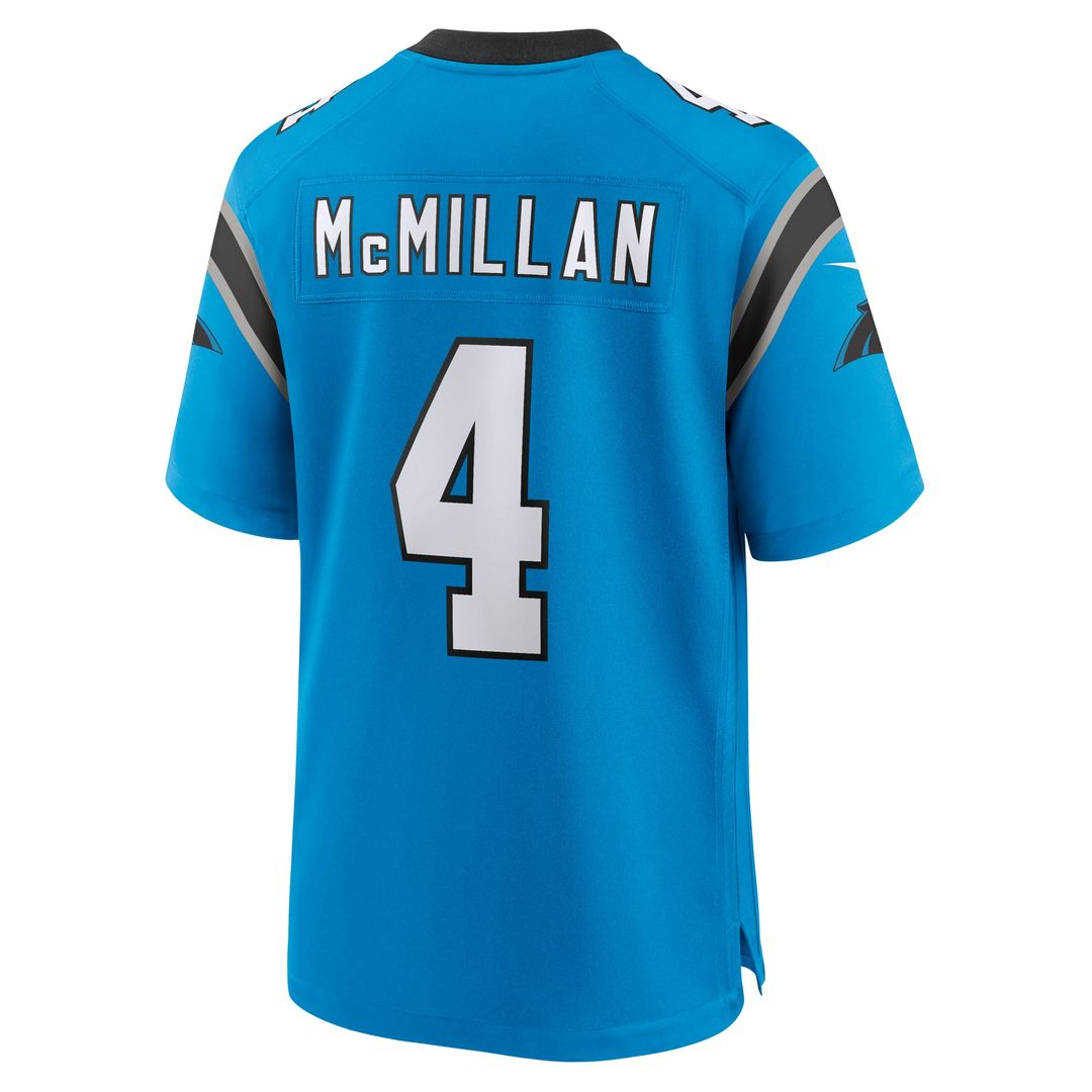 Carolina Panthers Tetairoa McMillan Black Team Game Jersey