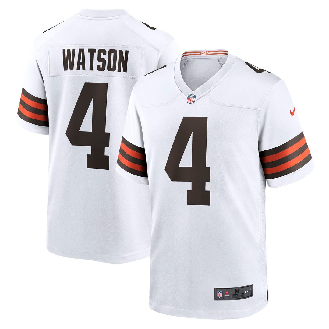 Cleveland Browns Deshaun Watson Brown Game Jersey