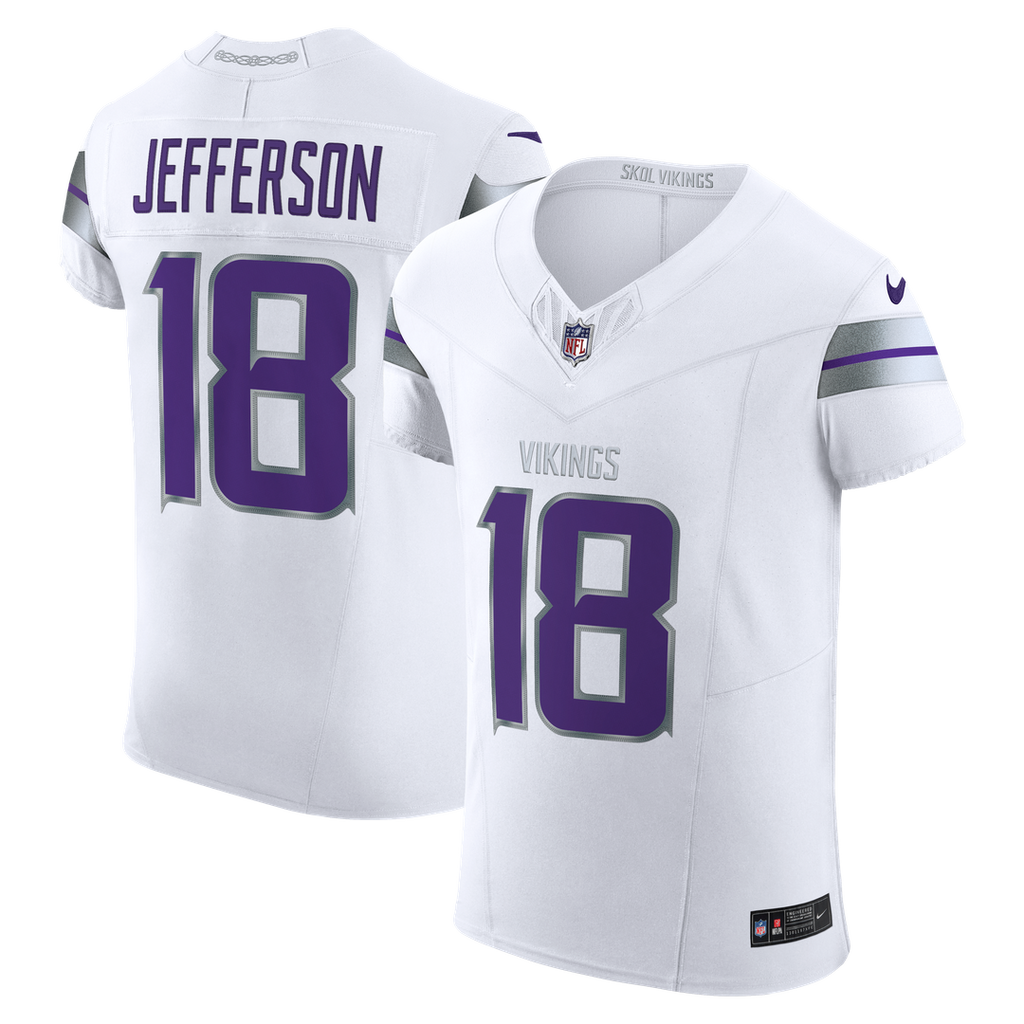 Minnesota Vikings Justin Jefferson White Alternate Vapor F.U.S.E. Elite Player Jersey