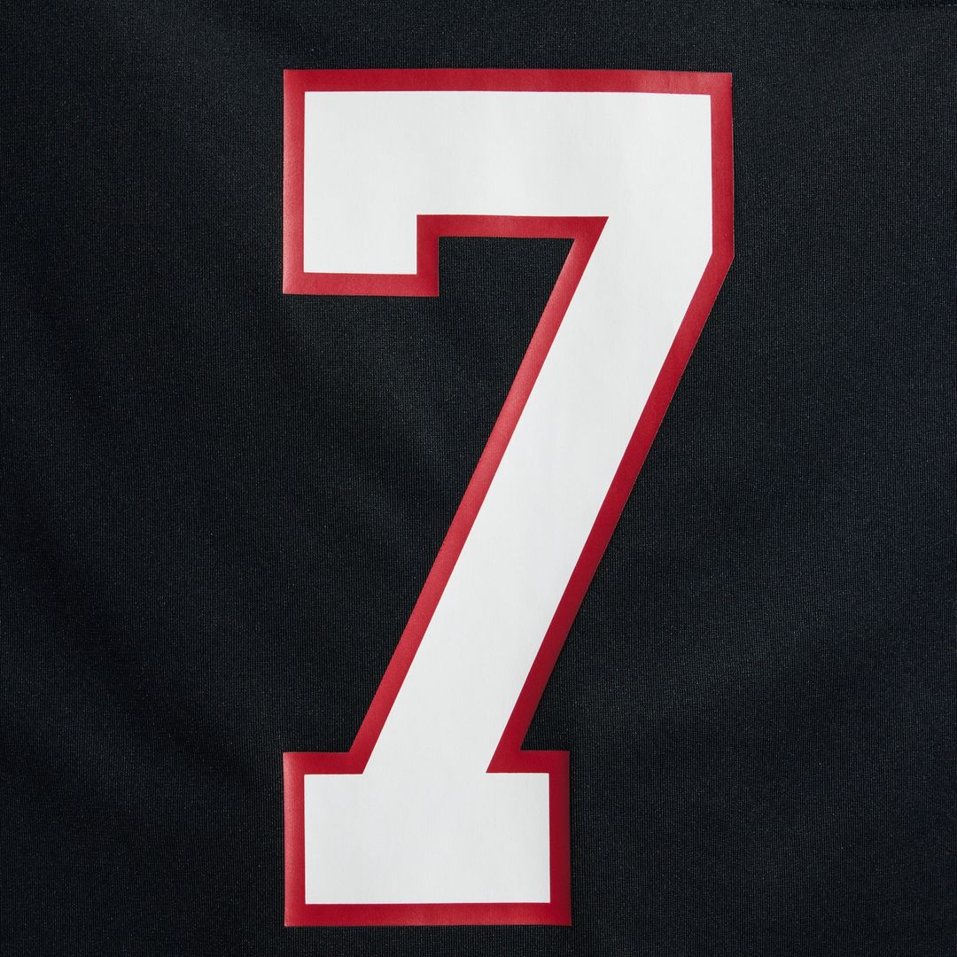 Atlanta Falcons Bijan Robinson Black Throwback Game Jersey