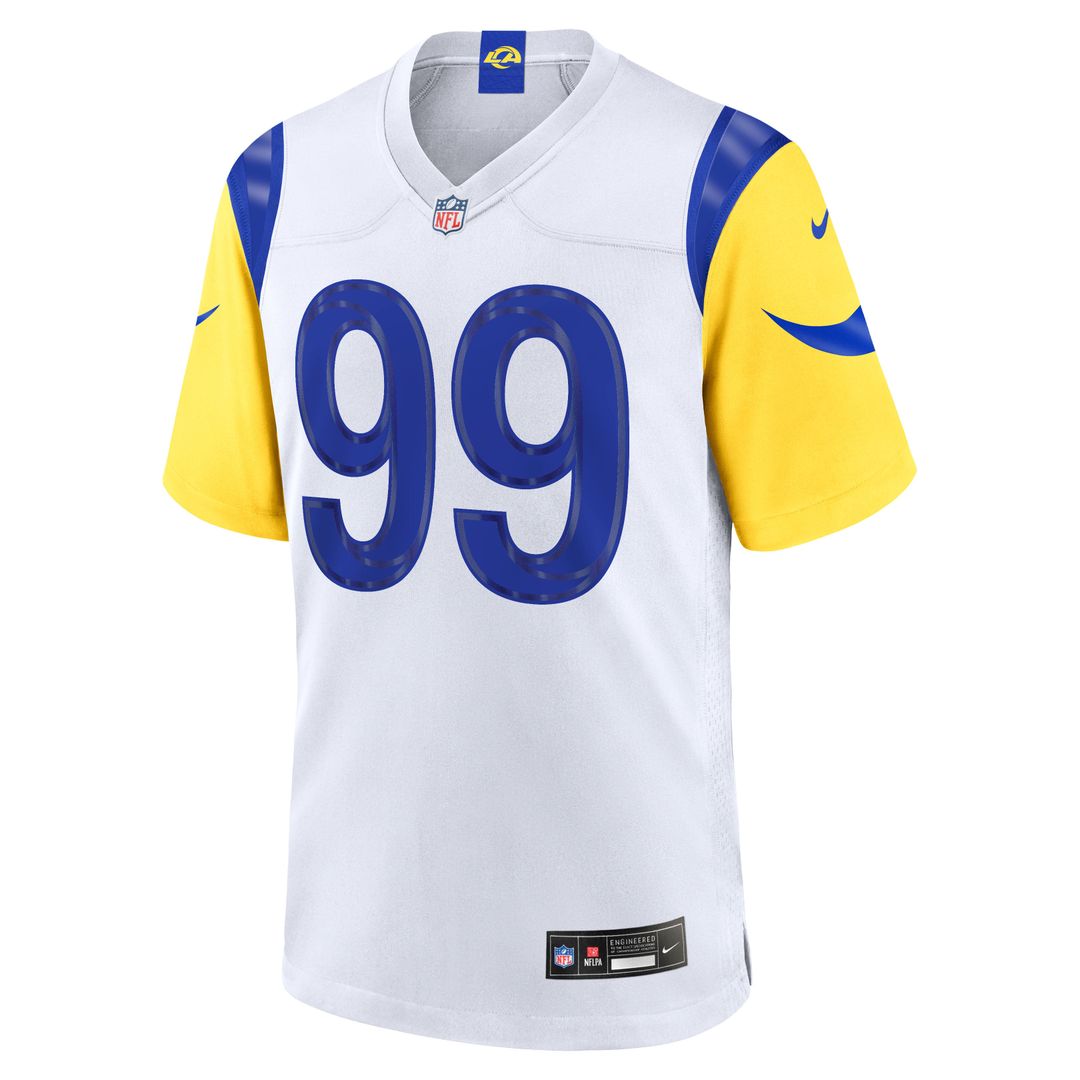 Los Angeles Rams Aaron Donald White Game Jersey