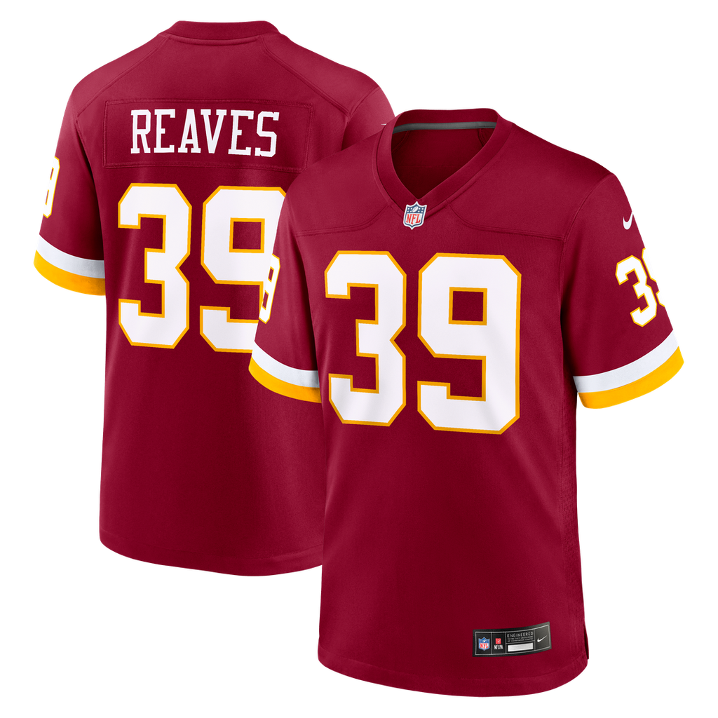 Washington Commanders Jeremy Reaves Burgundy Game Jersey
