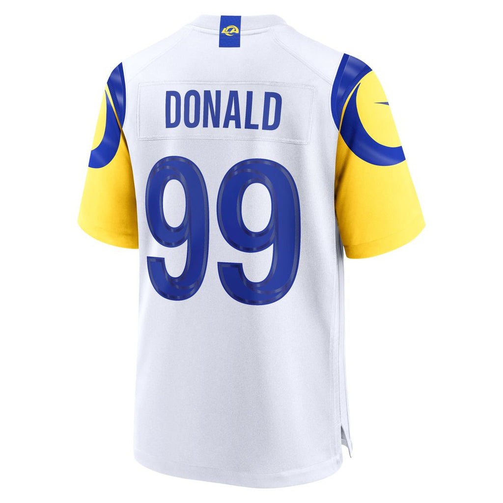 Los Angeles Rams Aaron Donald White Game Jersey