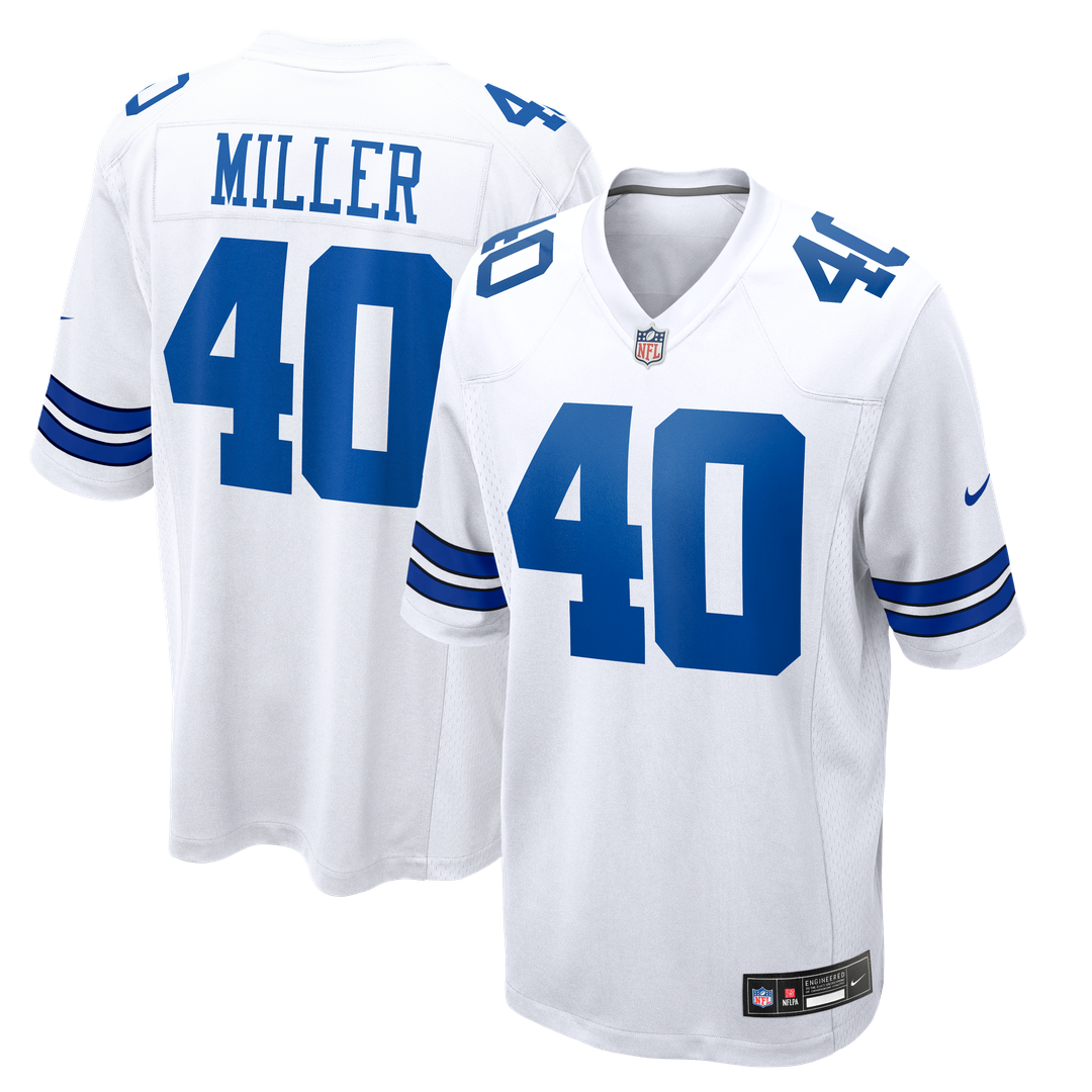 Dallas Cowboys Von Miller White Game Jersey