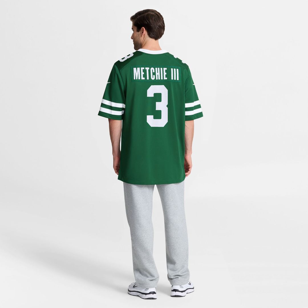 New York Jets John Metchie III Legacy Green Team Game Jersey