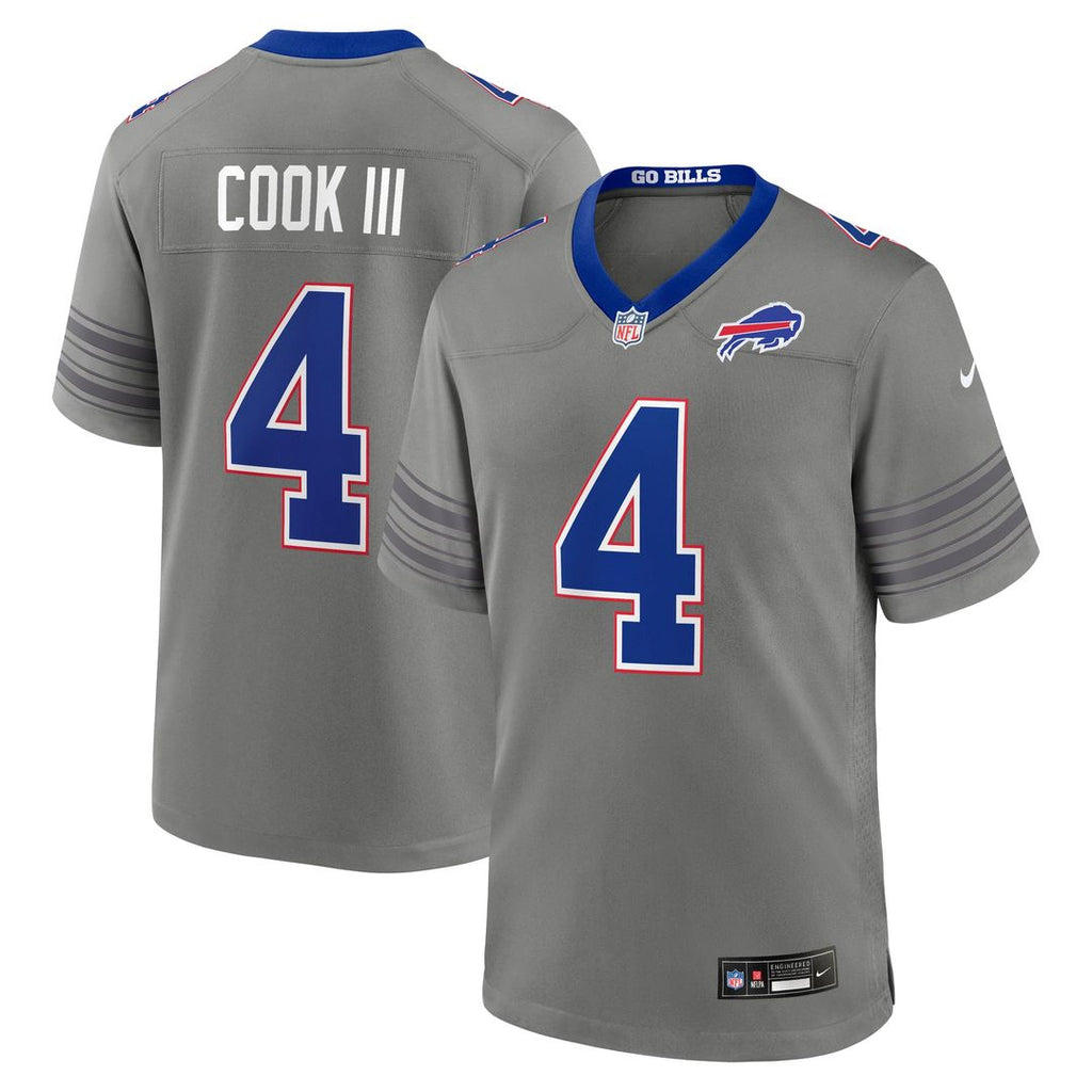 Buffalo Bills James Cook III Gray Nickel City Game Jersey