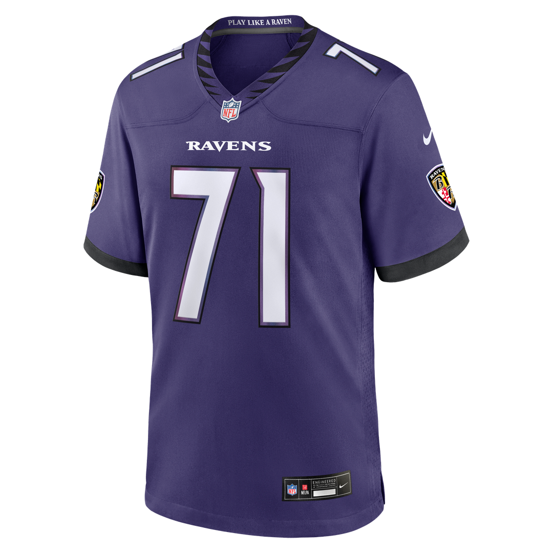 Baltimore Ravens Olaivavega Ioane Purple Team Game Jersey