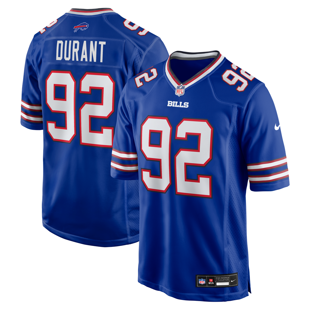 Buffalo Bills Zane Durant Royal Team Game Jersey