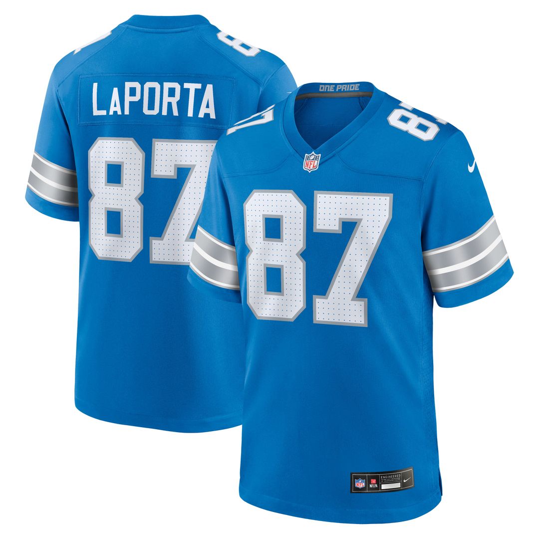 Detroit Lions Sam LaPorta Black 2nd Alternate Game Jersey