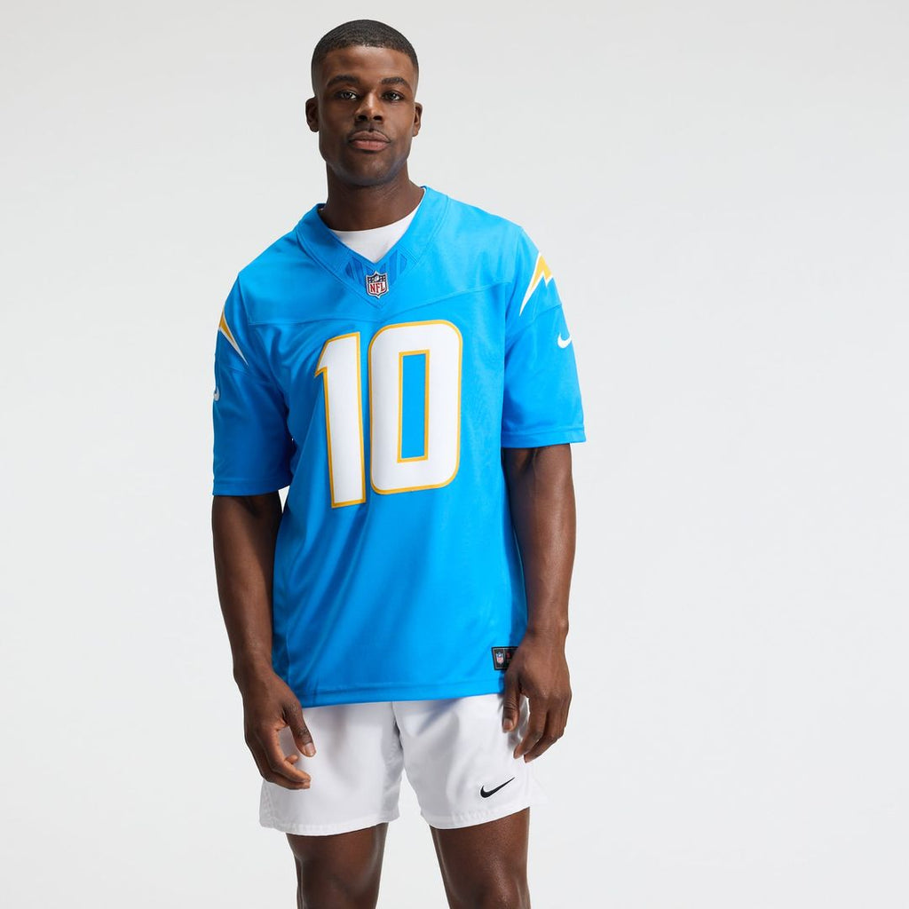 Los Angeles Chargers Justin Herbert Powder Blue Team Vapor F.U.S.E. Stitched Limited Jersey